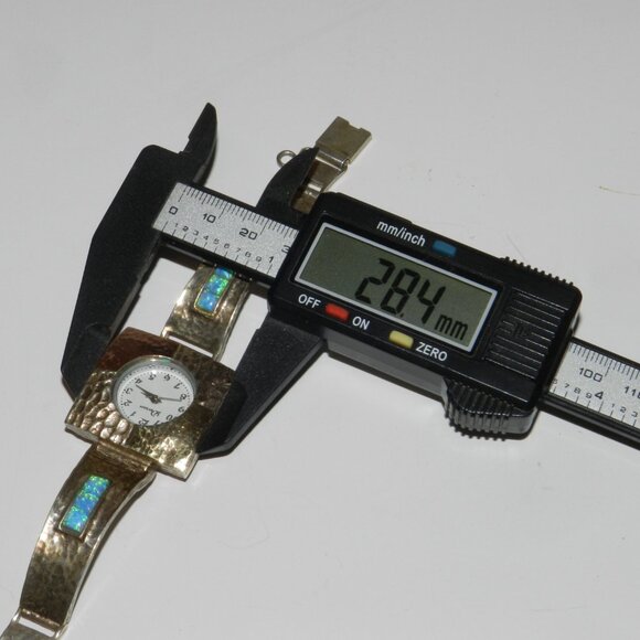 WMS VINTAGE DAVIDOV SOLID STERLING SILVER AND SOLID 14K YELLOW GOLD W OPAL/WATCH main image 11